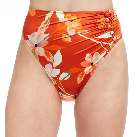 Gottex NWT Amore Spice Floral Rust Two Piece Swim Set - Picture 4 of 12